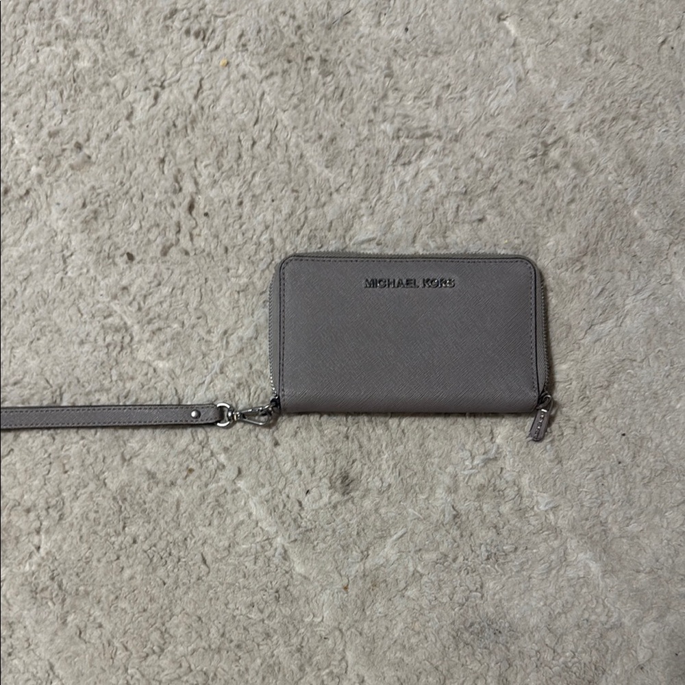 Michael Kors Charcoal Wristlet